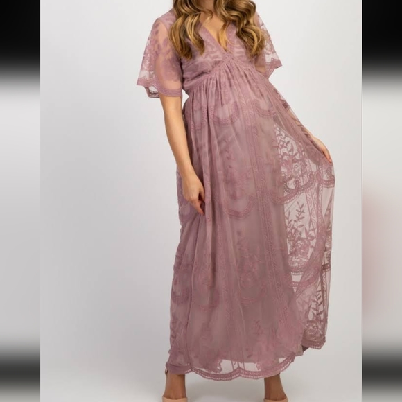 PINKBLUSH Lace Maxi Dress - Picture 6 of 16